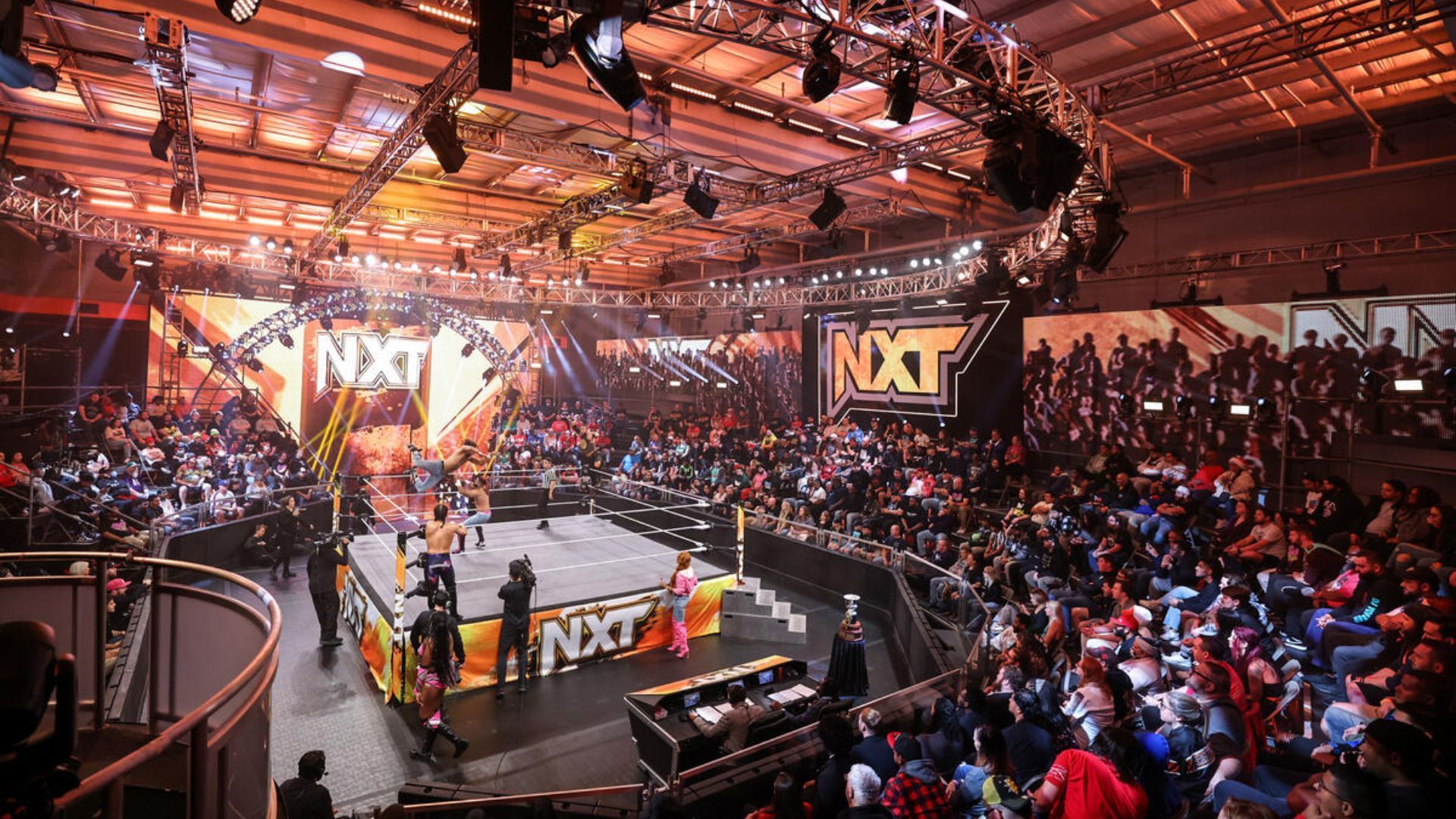 An image of the NXT arena from December 12, 2023 [Image via wwe.com]