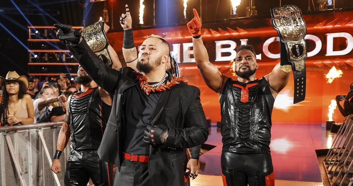 Solo Sikoa and the Bloodline on SmackDown! (Pic from WWE.com)