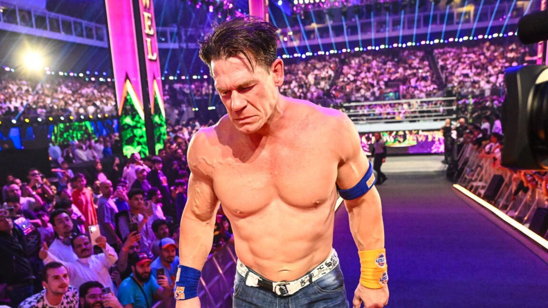 John Cena at WWE Crown Jewel 2023! [Image credit: WWE.com]