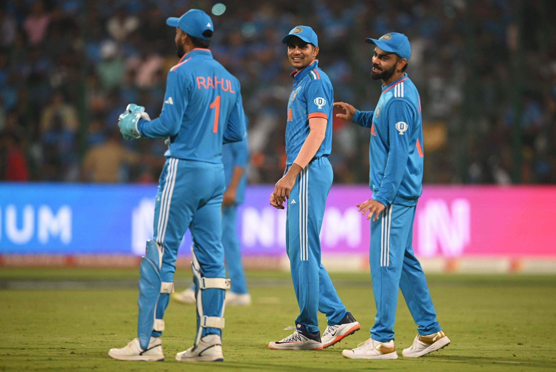 KL Rahul (L) could replace Shubman Gill (far right) at No. 3