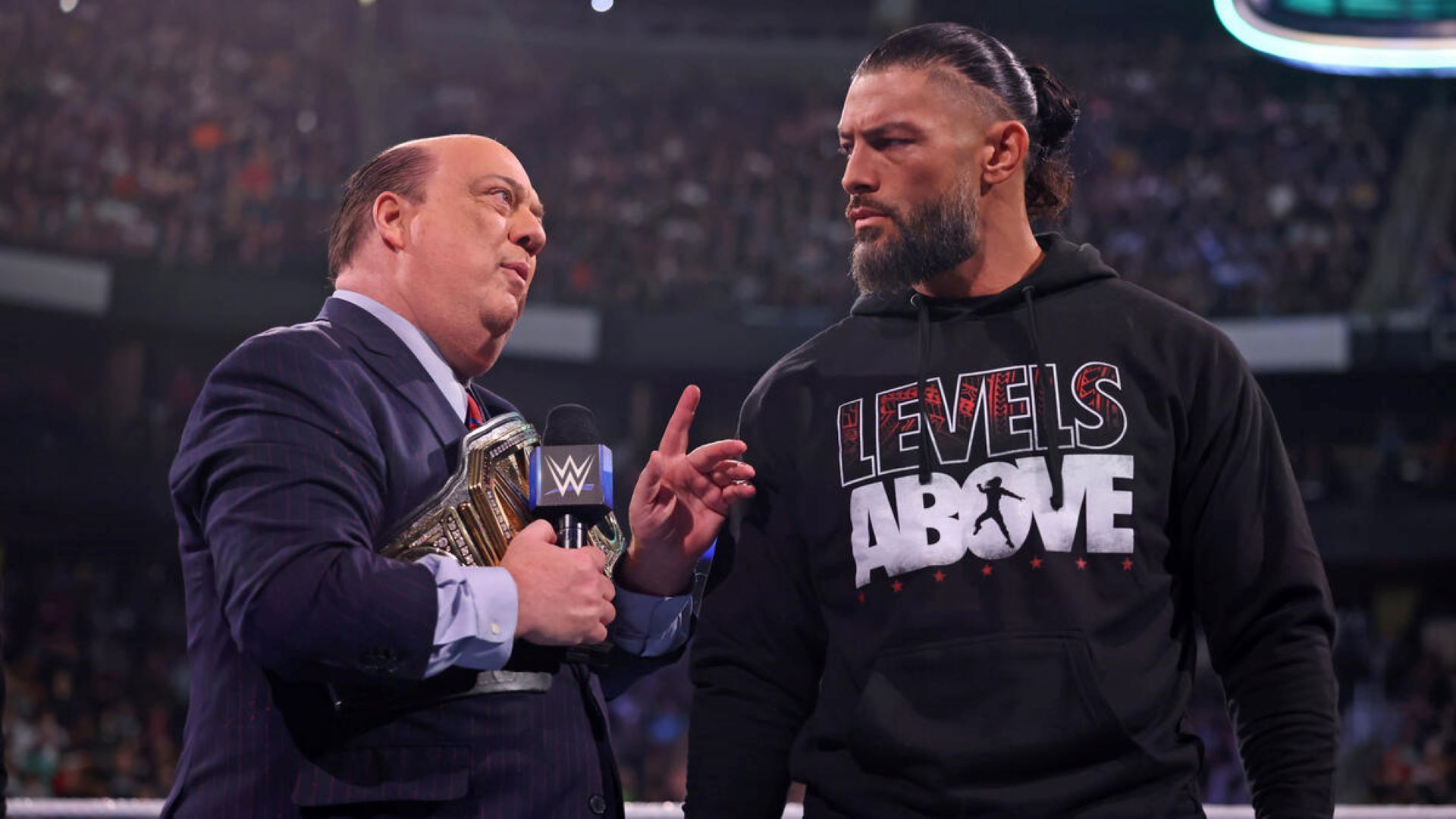 Roman Reigns&#039; heel turn was aided by Paul Heyman&#039;s watchful eye. (Image Credit: WWE.com)