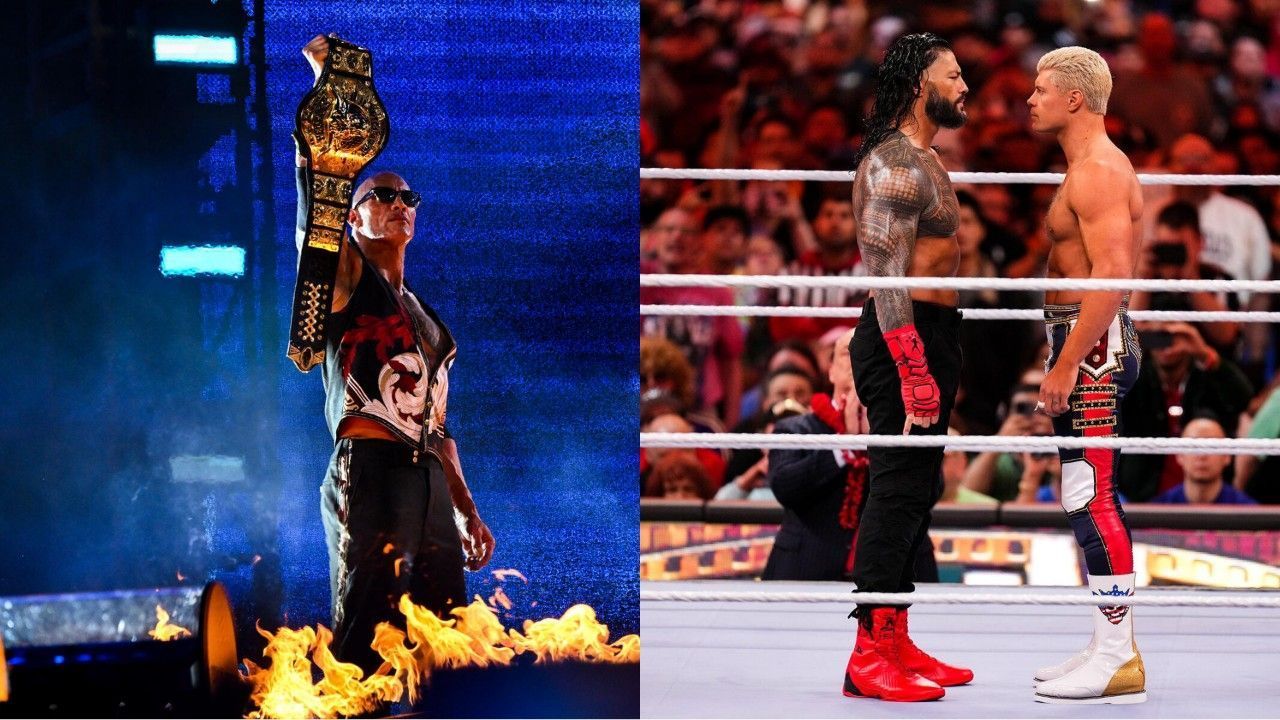 WWE Bad Blood, The Rock, Roman Reigns, Jimmy Uso, Cody Rhodes, CM Punk, 