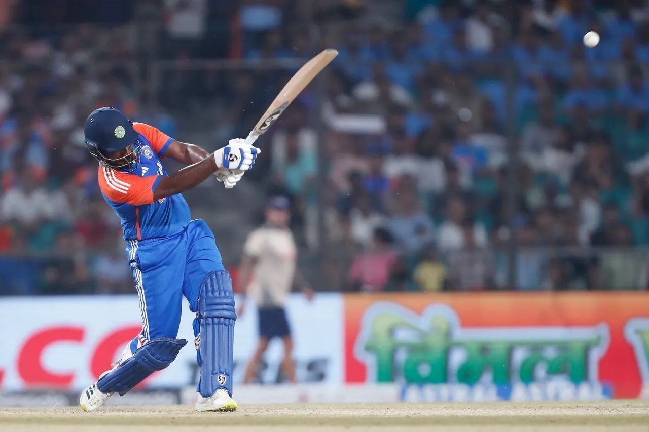 Sanju Samson couldn&#039;t convert his start into a substantial score in the first T20I. [P/C: BCCI]