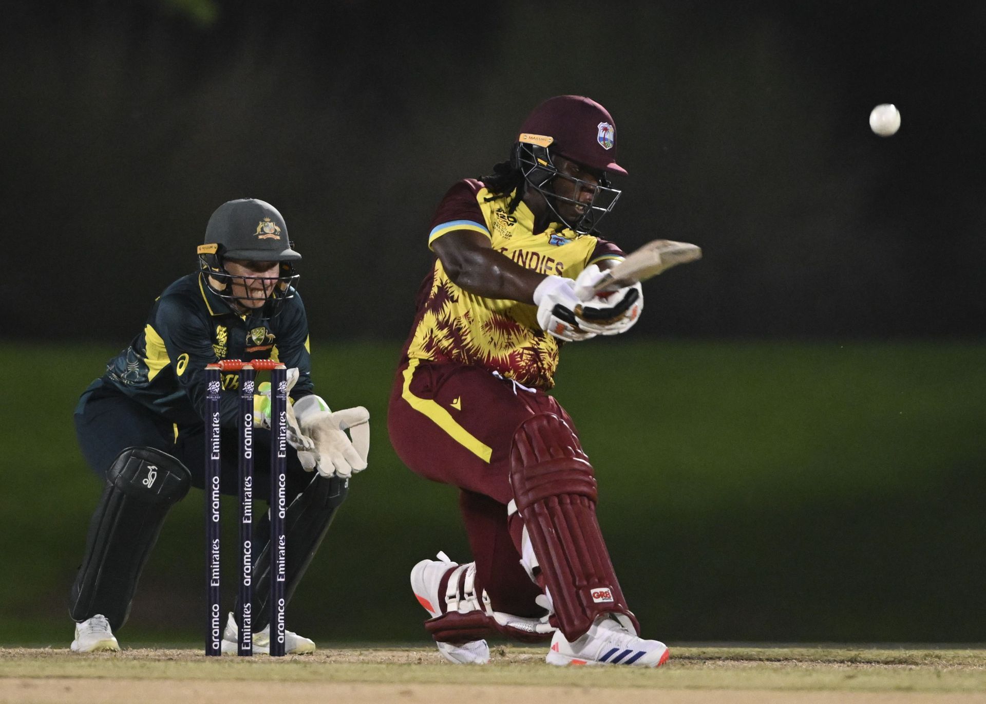 Qiana Joseph successfully took on the Aussie bowlers in the warm-up match.