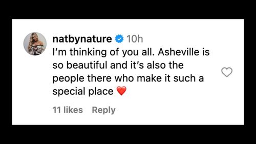 Natalya sends heartfelt message to Phoenix on Instagram.