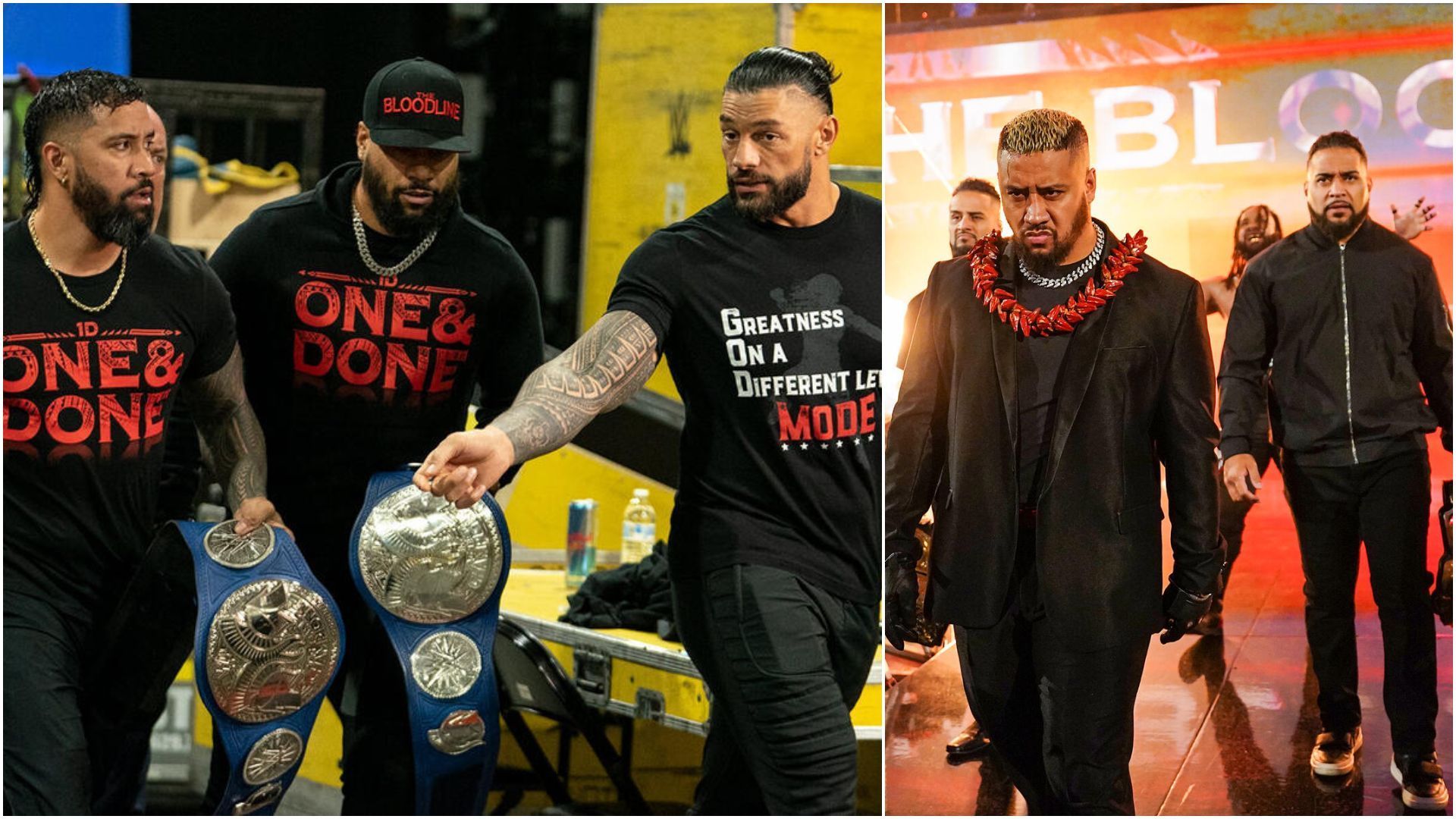 The OG Bloodline (left), and New Bloodline (right). [Pictures via: WWE.com]