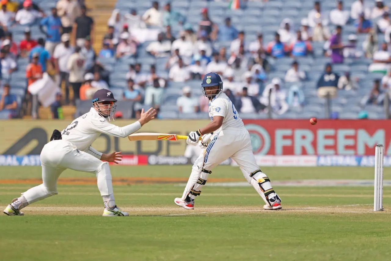 Sarfaraz Khan scores the majority of his runs square off the wicket. [P/C: BCCI]