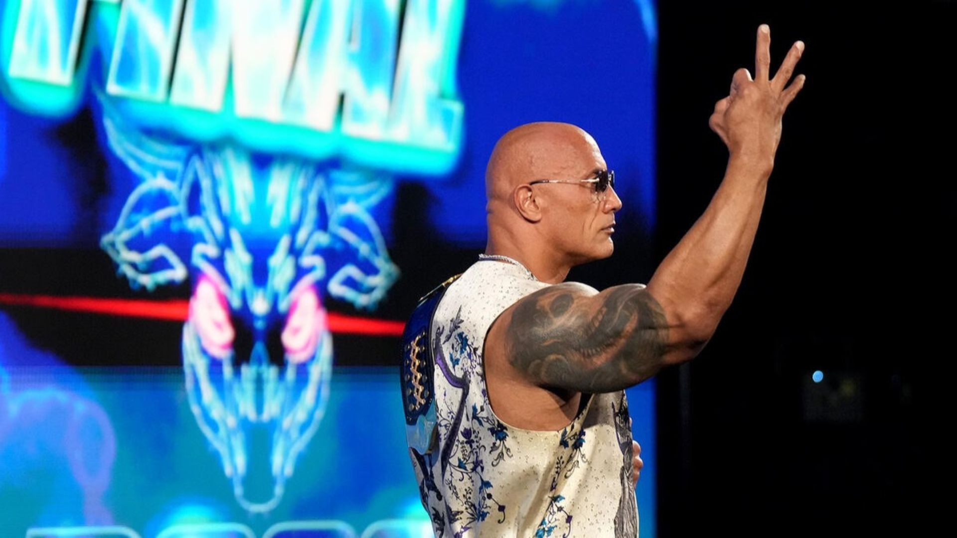 The Rock made a statement to finish off WWE Bad Blood. (Image credits: wwe.com)