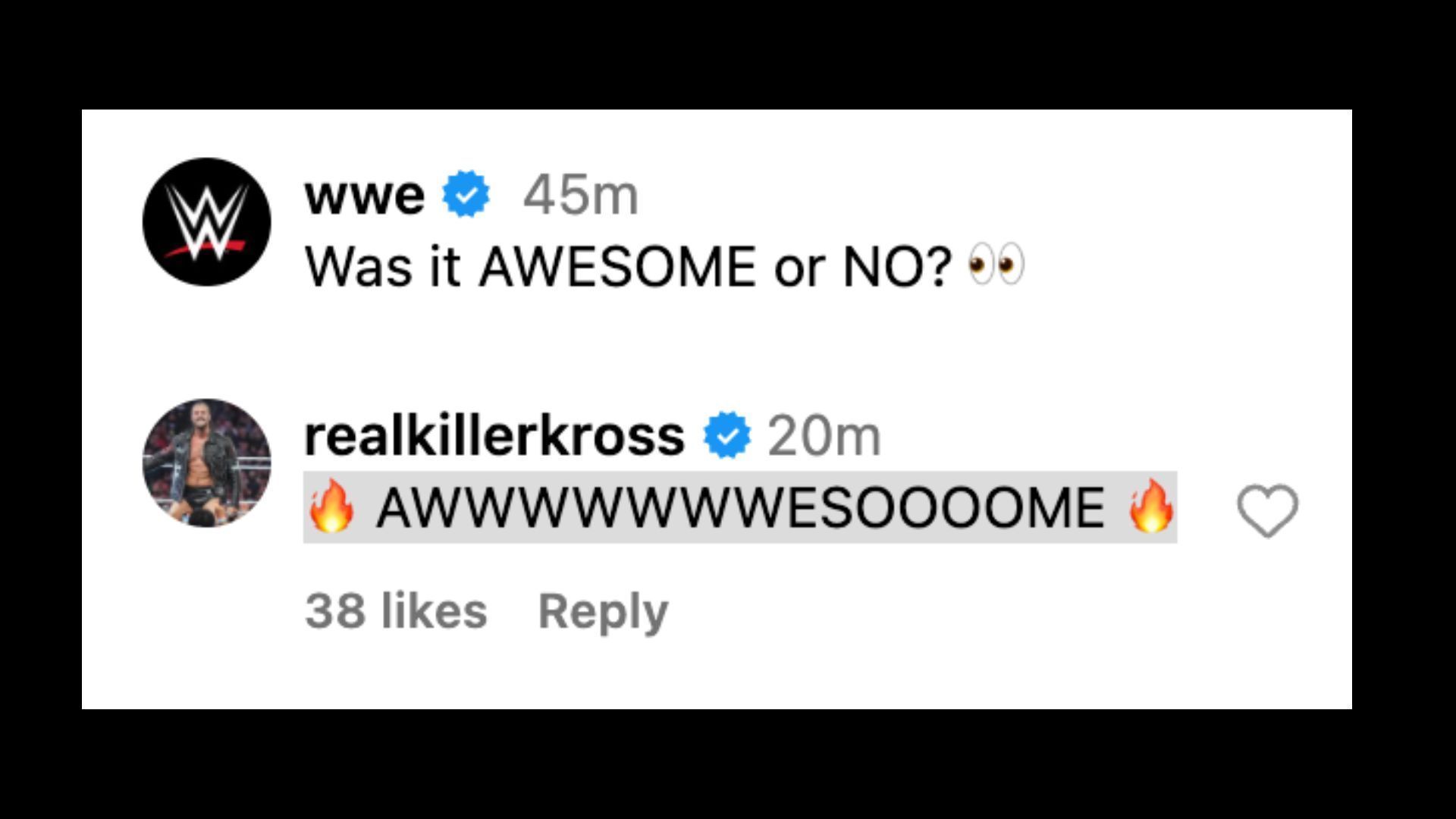 Kross claims Miz&#039;s attack on R-Truth was awesome last night on RAW.