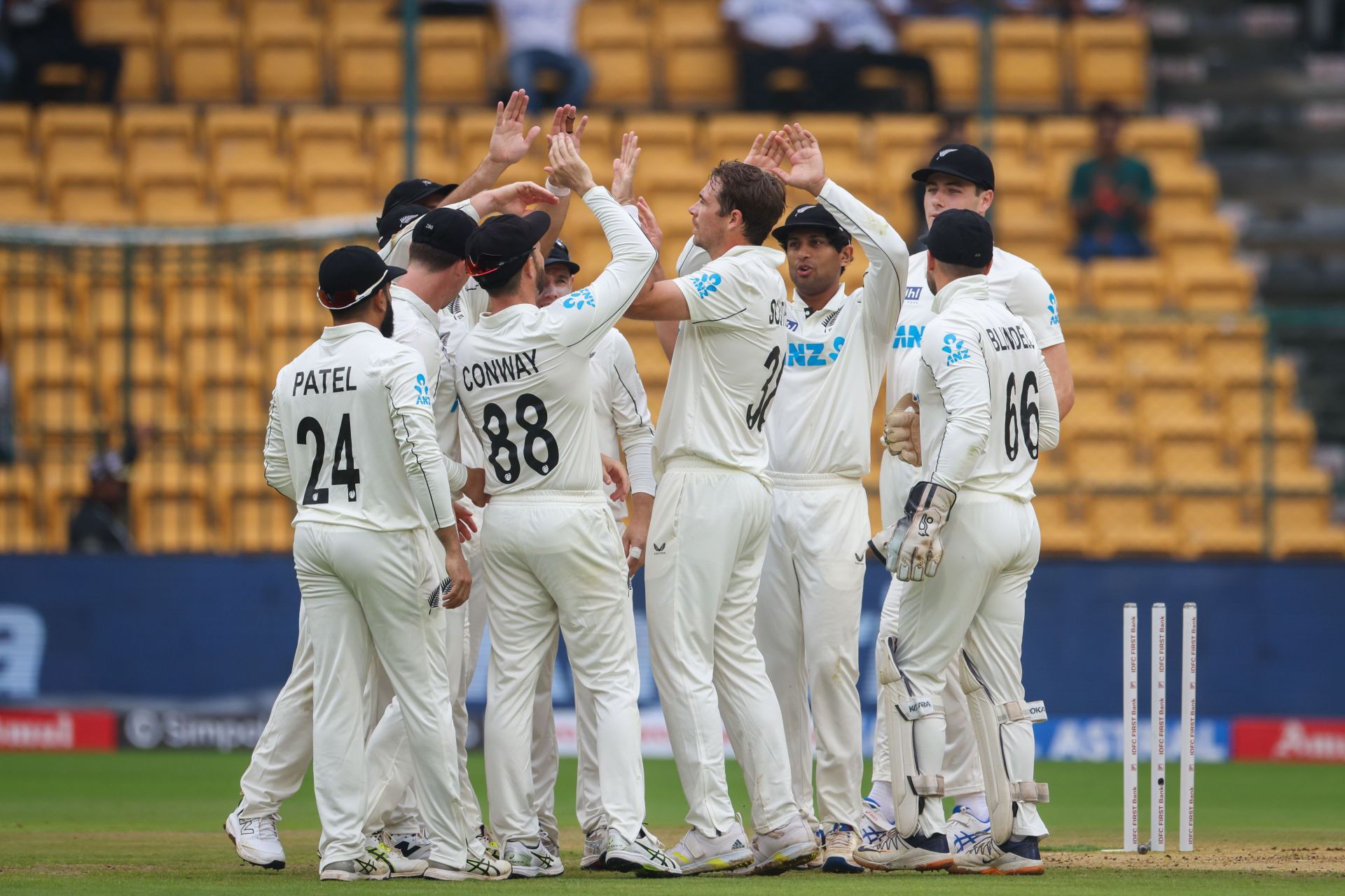 What happened on Day 2 of the 1st IND vs NZ 2024 Test?