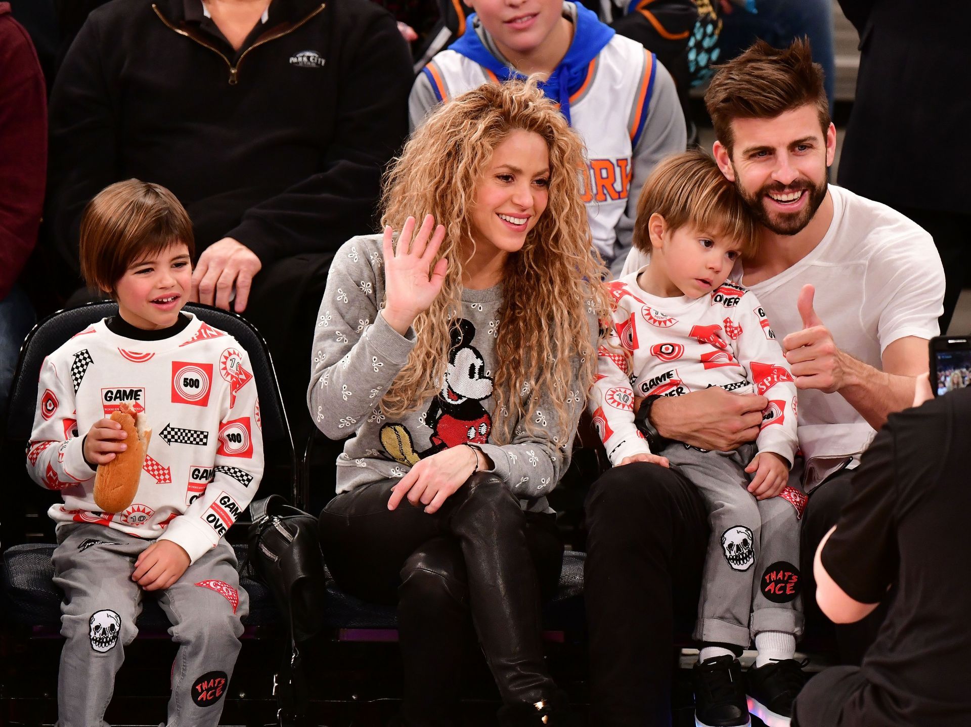 The couple with their children - Source: Getty