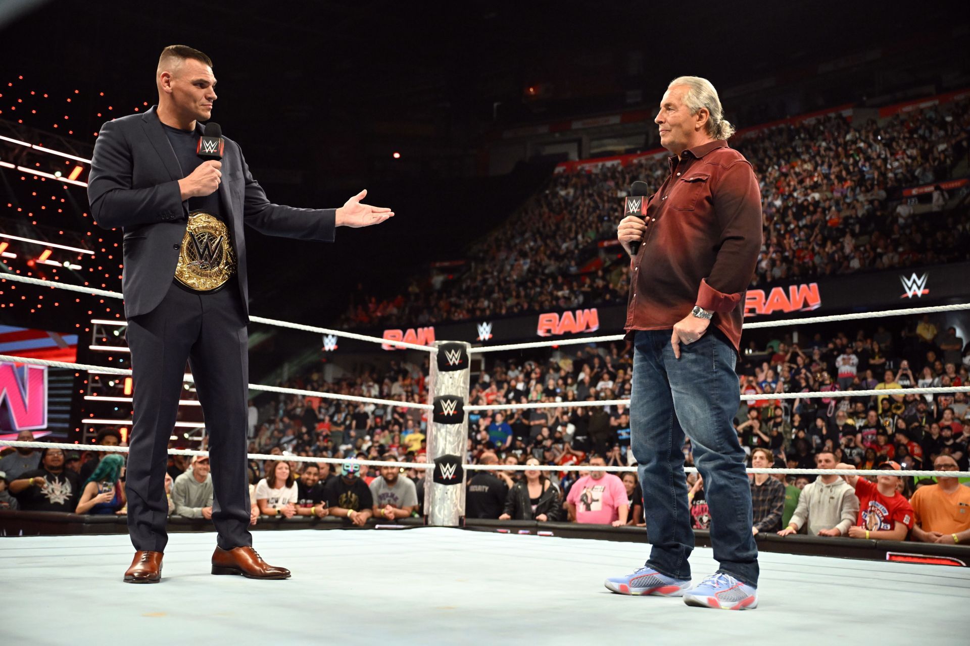 Gunther and Bret Hart on WWE RAW (Image - Getty)