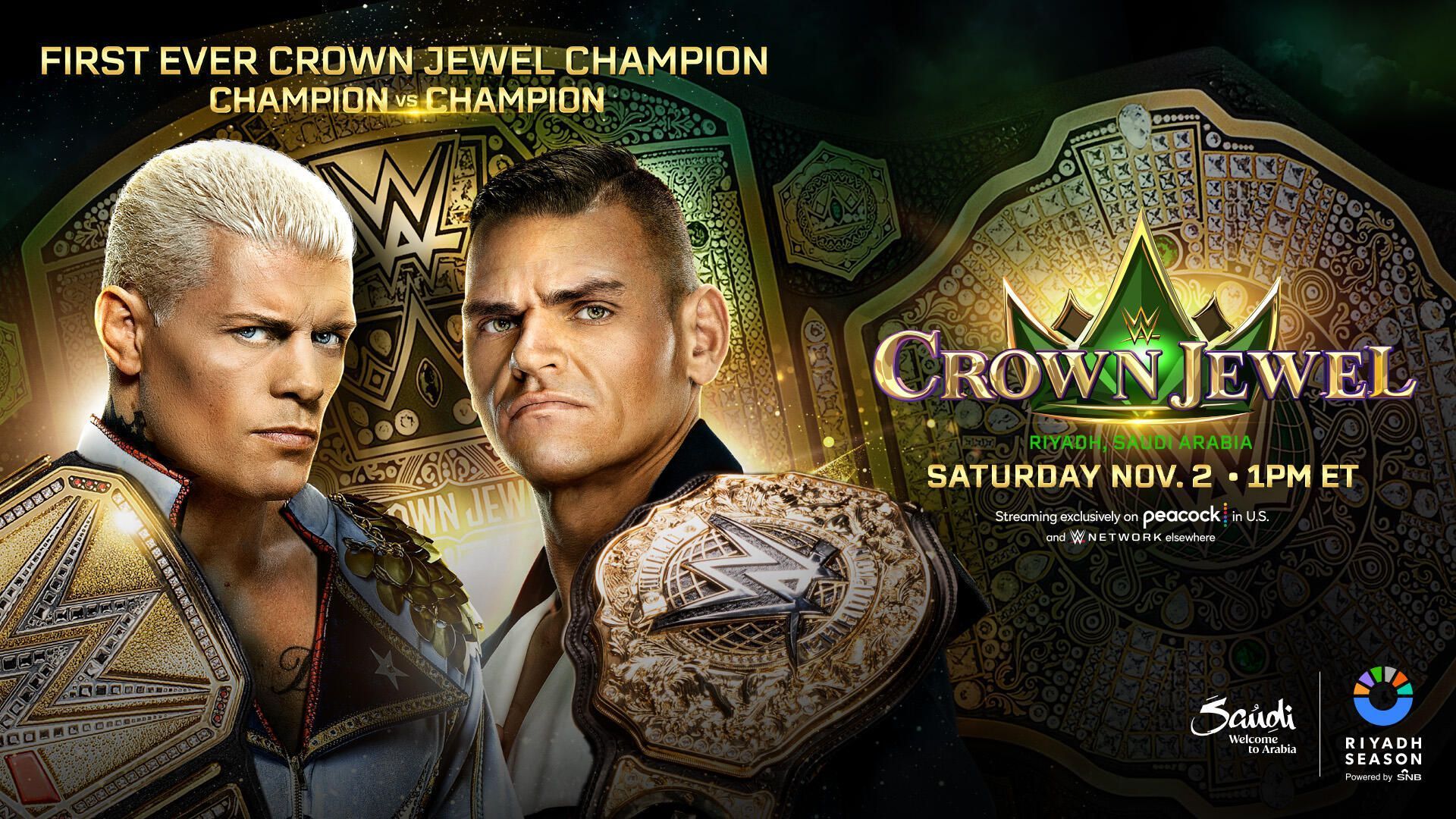 Cody Rhodes will face Gunther at Crown Jewel 2024! (Pic Credits: WWE.Com)