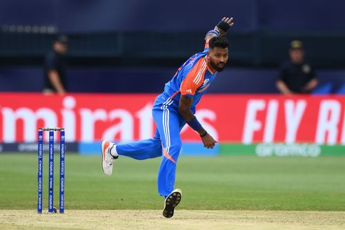 Hardik bowled his full quota of overs in the 1st Bangladesh T20I [Credit: Getty]