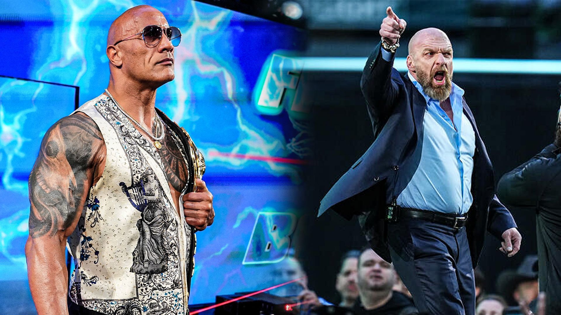 The Rock &amp; Triple H! (Pic Credit: WWE.Com)