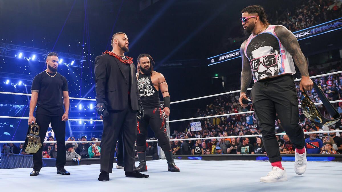 Jey Uso confronted Bloodline 2.0 (Photo credit: WWE.com)