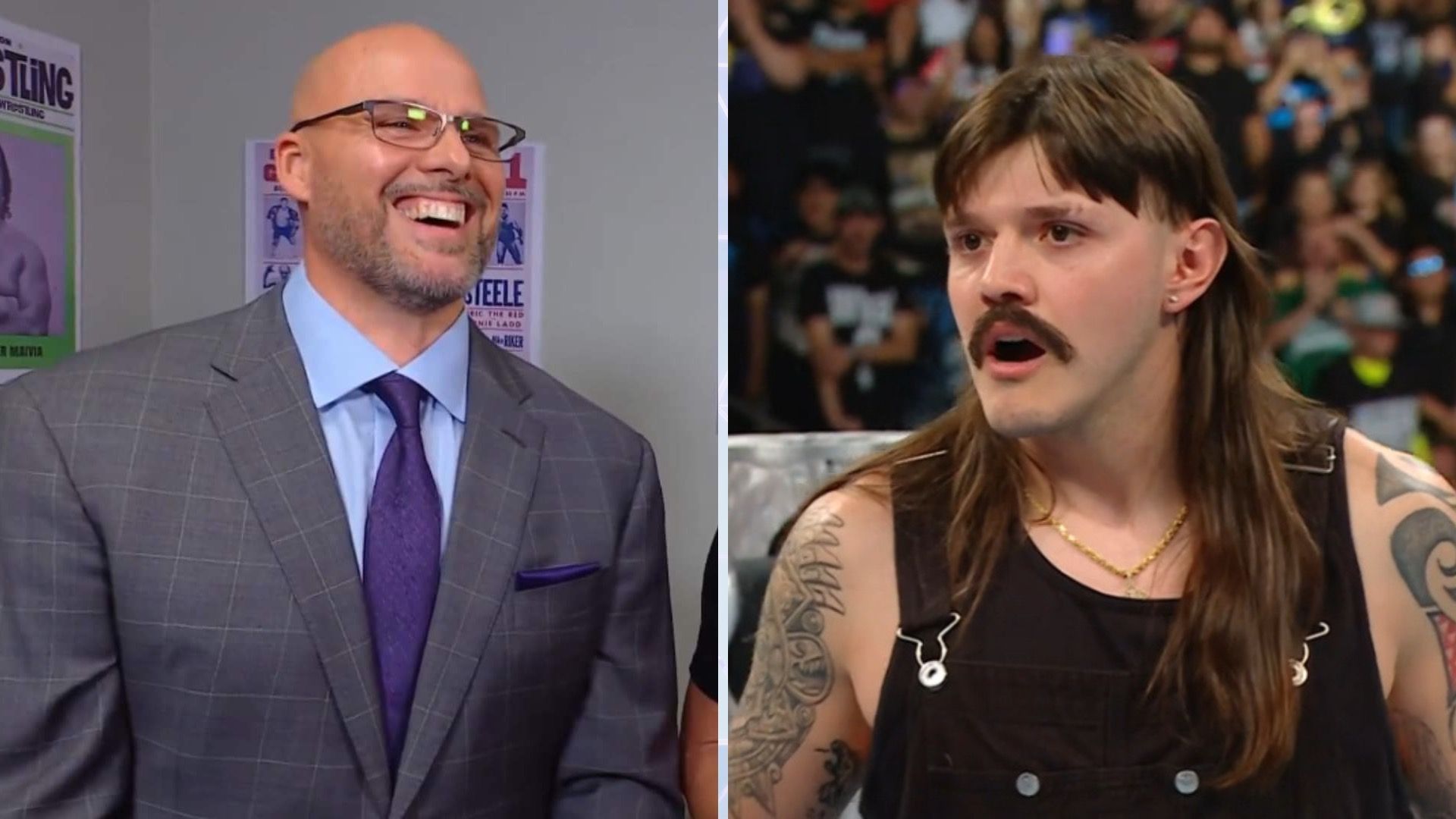 Adam Pearce (left) and Dominik Mysterio (right) in picture [Image credits: x.com, wwe.com]