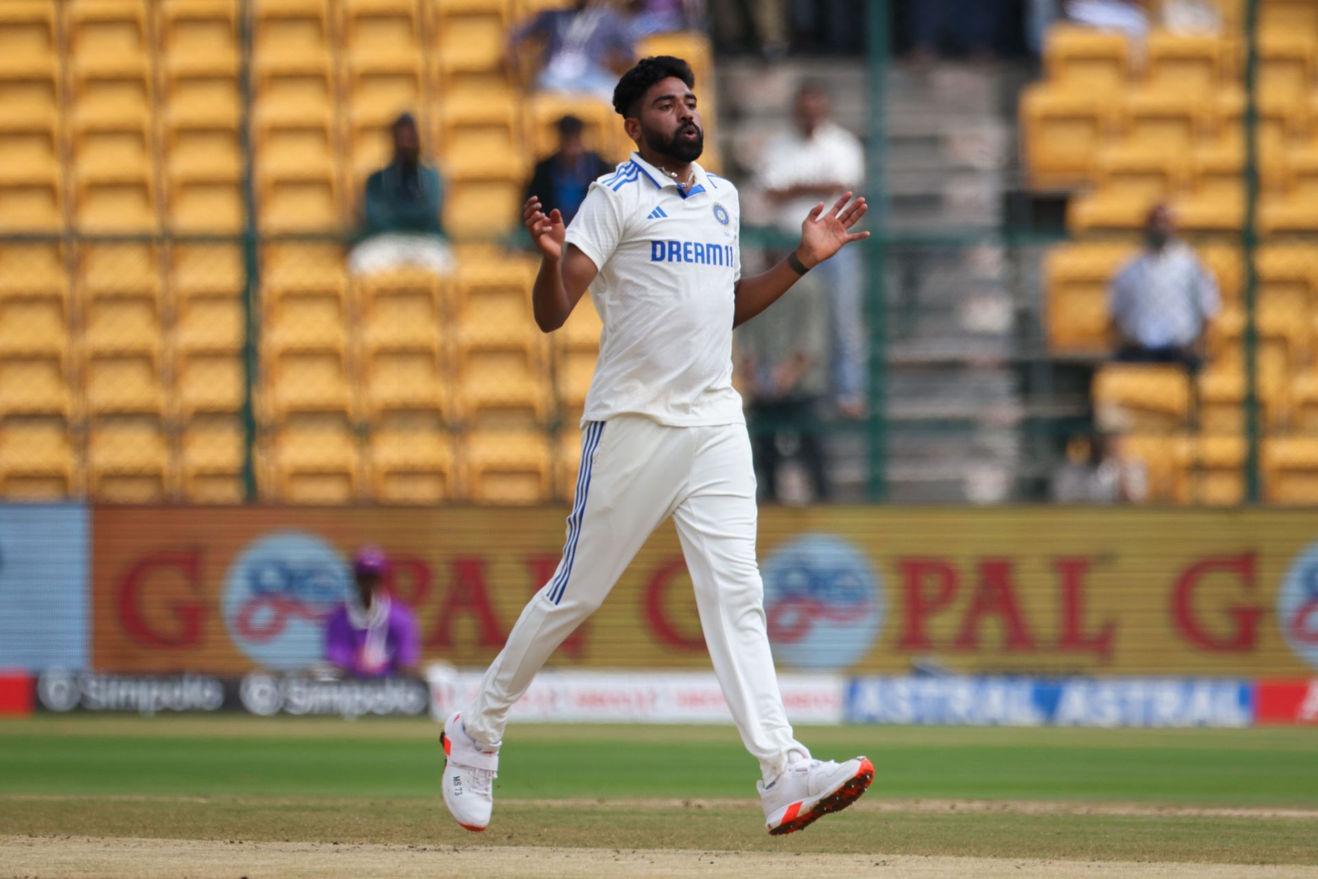 Mohammed Siraj played four of the five Tests against England. [P/C: Getty]