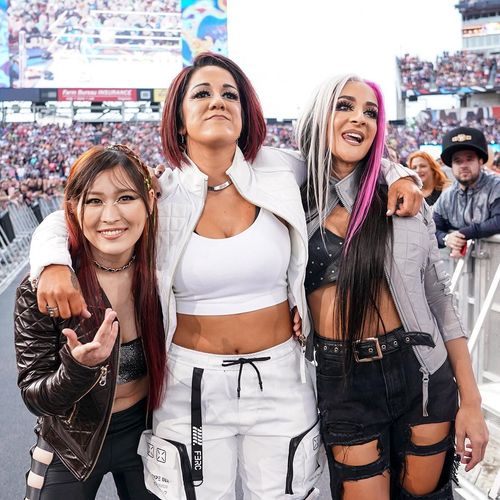 Original members of Damage CTRL during SummerSlam in 2022 (Image credits: WWE.com)