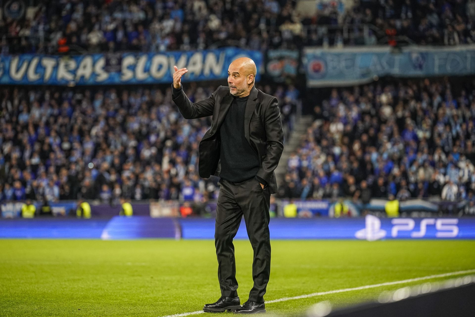 Pep Guardiola in Manchester City&#039;s UEFA Champions League tie