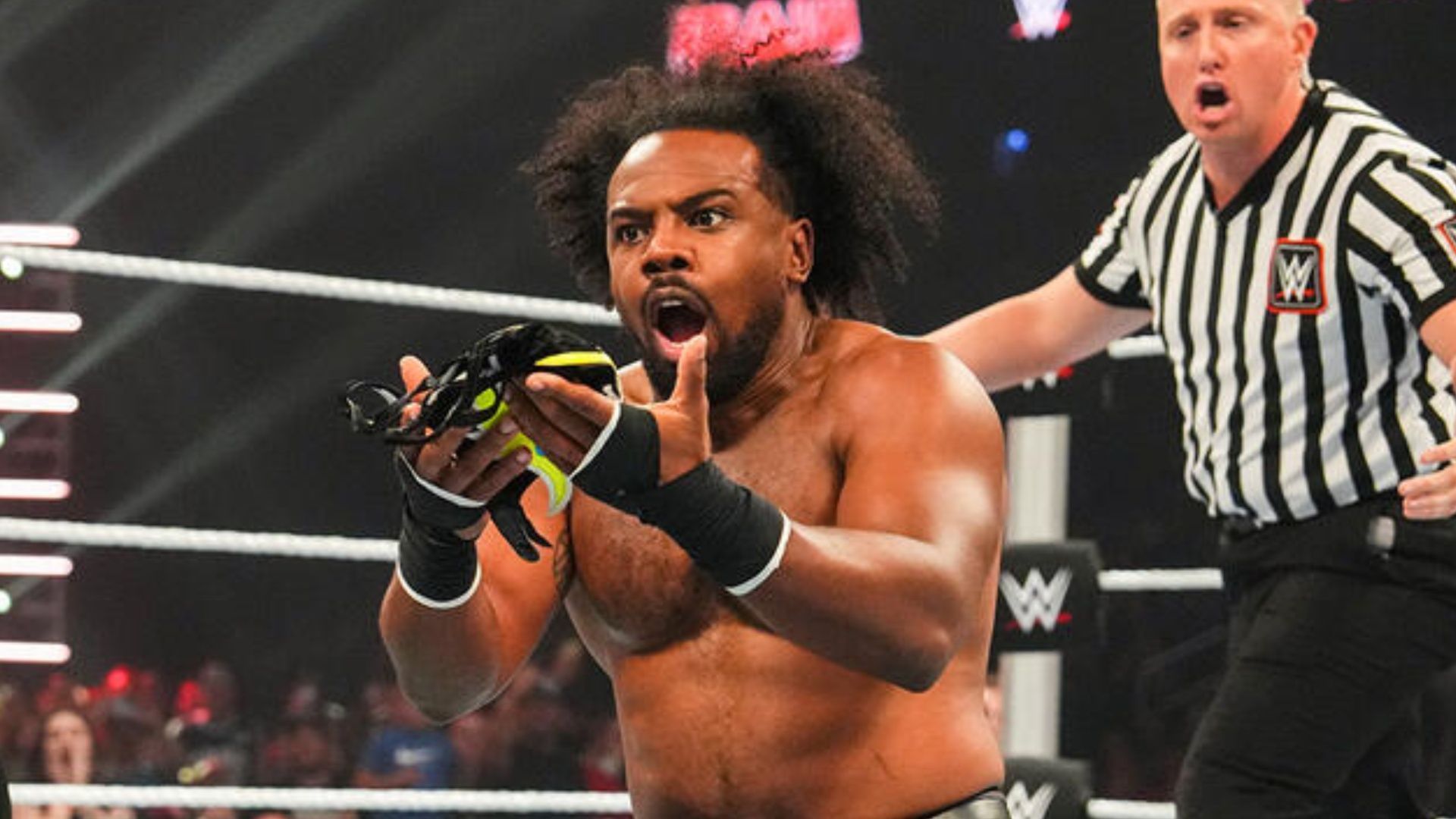 Xavier Woods shares some bad news. (Photo: WWE.com)