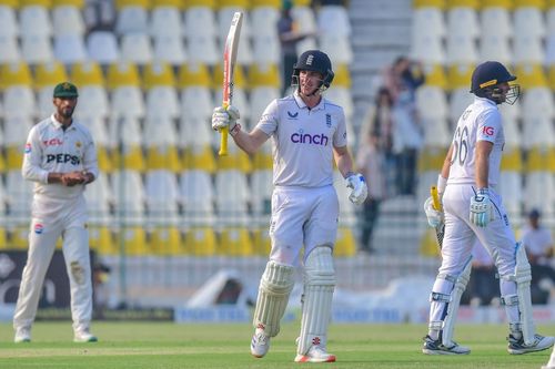 Harry Brook and Joe Root put the game beyond the home side. (Credits: PCB Twitter)