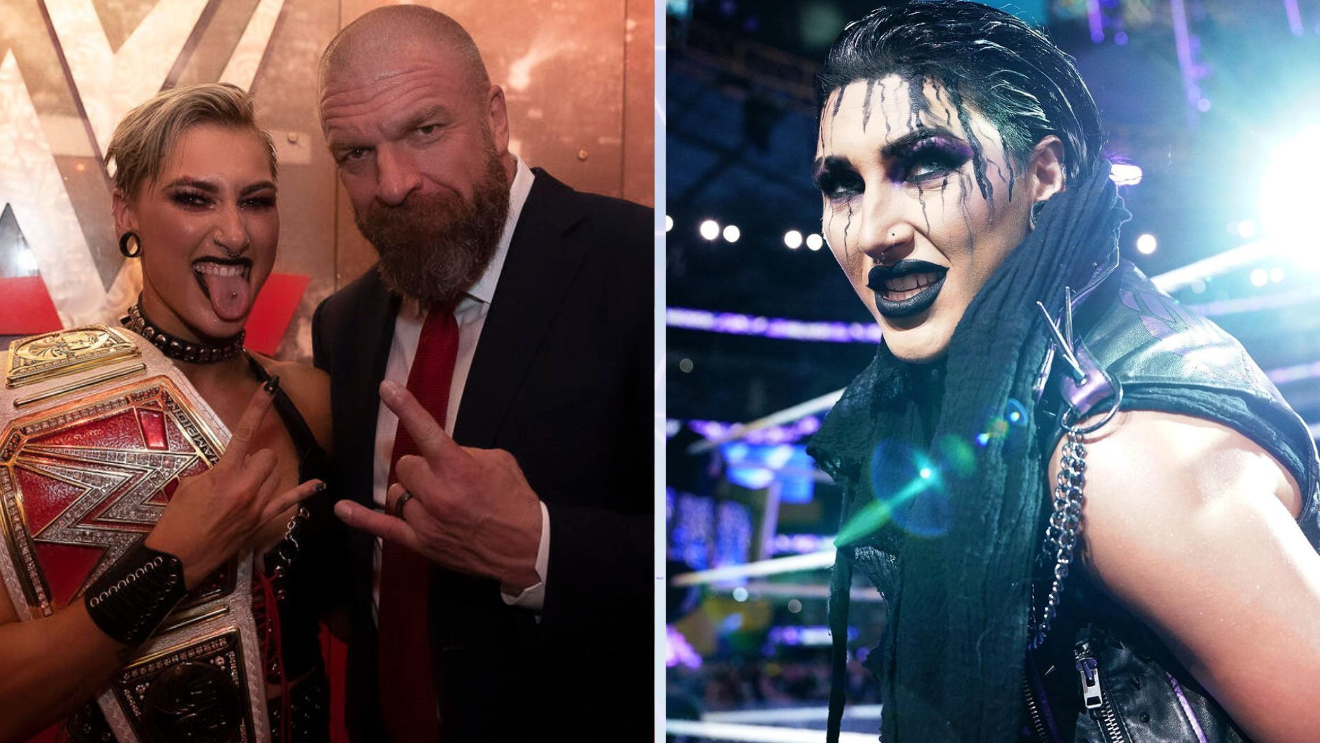 Dominik Mysterio betrayed Rhea Ripley at SummerSlam 2024. [Images Source: WWE.com]