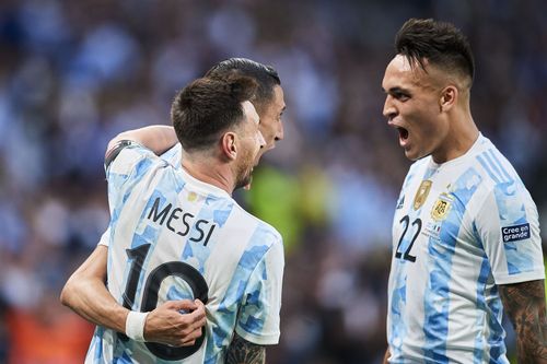 Lionel Messi and Lautaro Martinez - Source: Getty