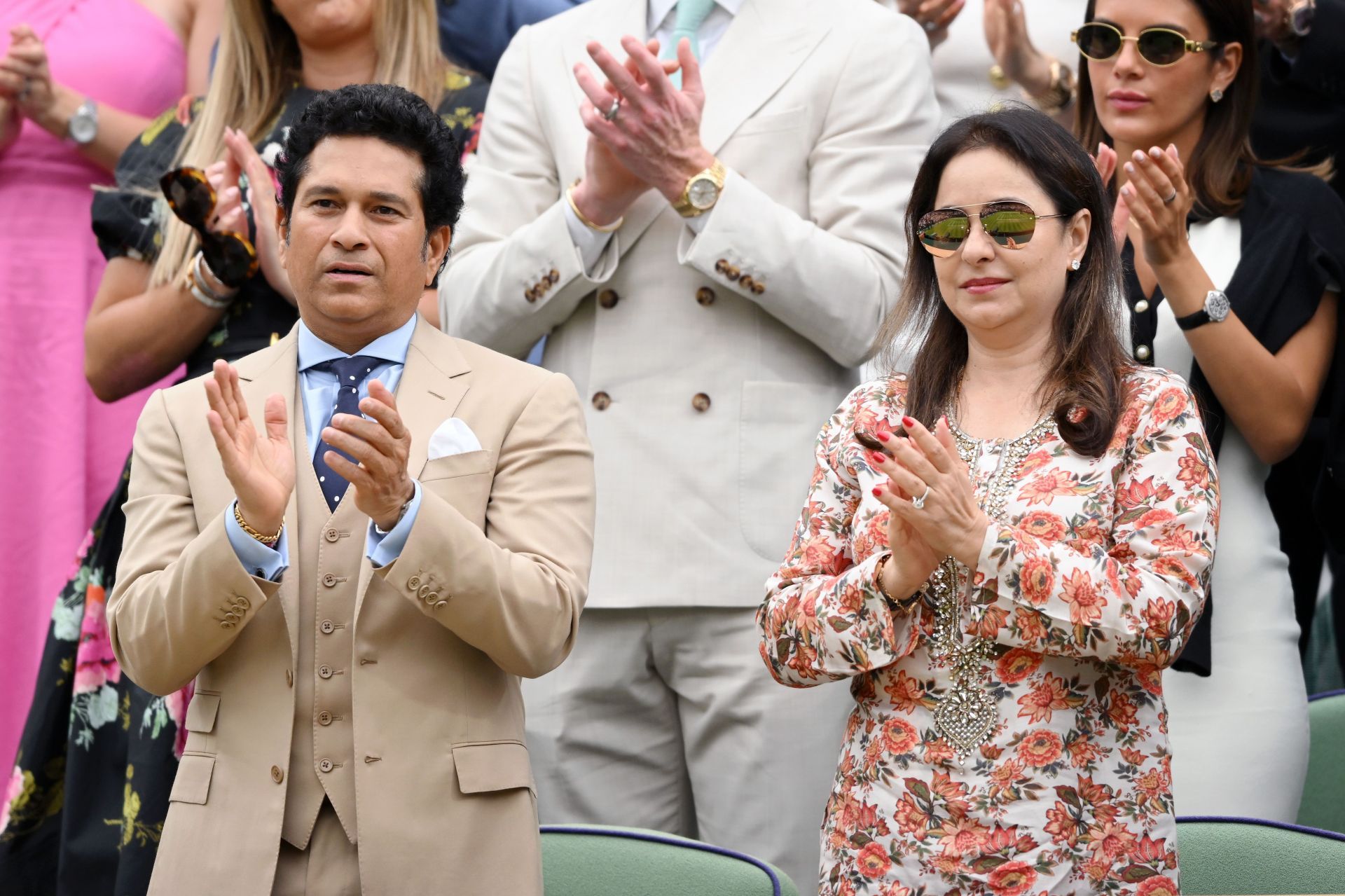 Celebrity Sightings At Wimbledon 2024 - Day 6 - Source: Getty