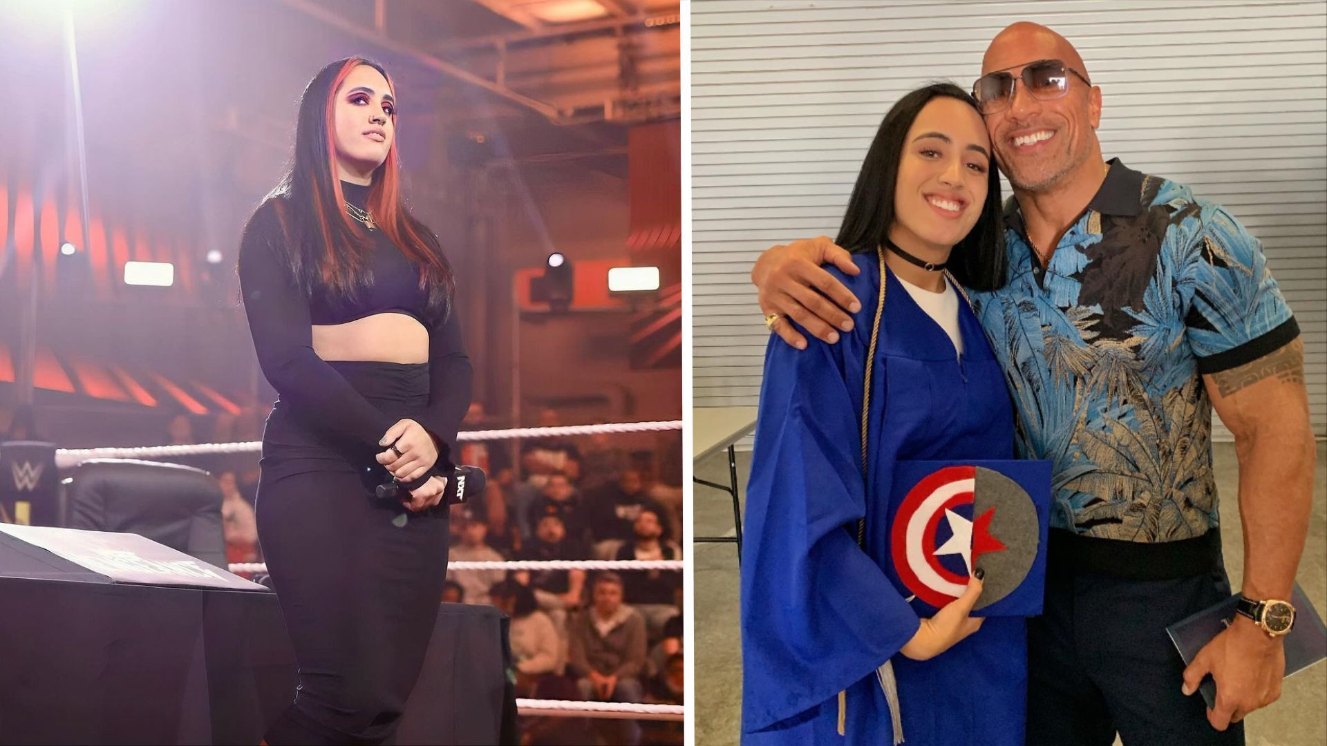 Ava is a fourth-generation WWE Superstar [Image Credits: avawwe_ on X and therock on Instagram]