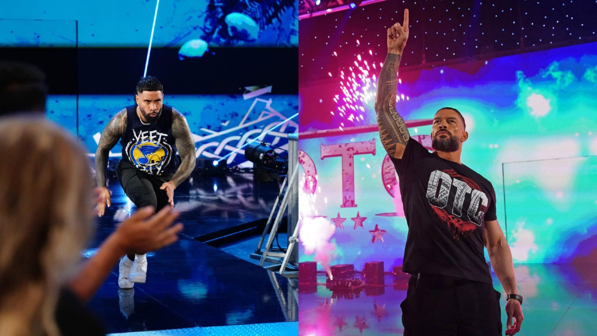 WWE SmackDown में आखिरकार क्यों जे उसो ने रोमन रेंस की तारीफ ठुकराई (Photos: WWE.com)