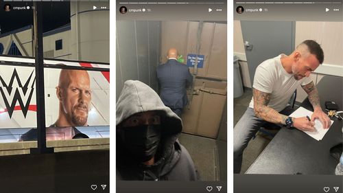 Punk shares new photos of Survivor Series return [Photo credits: Screengrabs of Punk's Instagram stories]