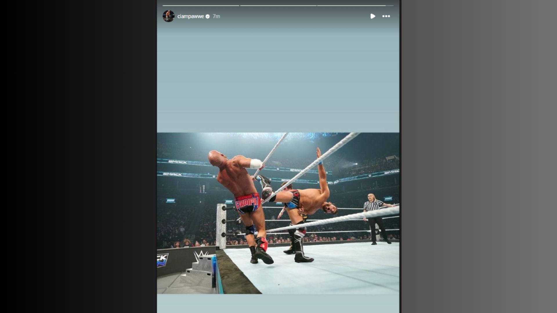 The moment was shared online (Image credit: Ciampa&#039;s Instagram)