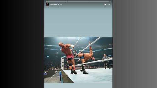 The moment was shared online (Image credit: Ciampa's Instagram)