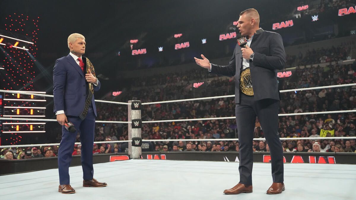 Cody Rhodes and Gunther on RAW (Photo credit: WWE.com)