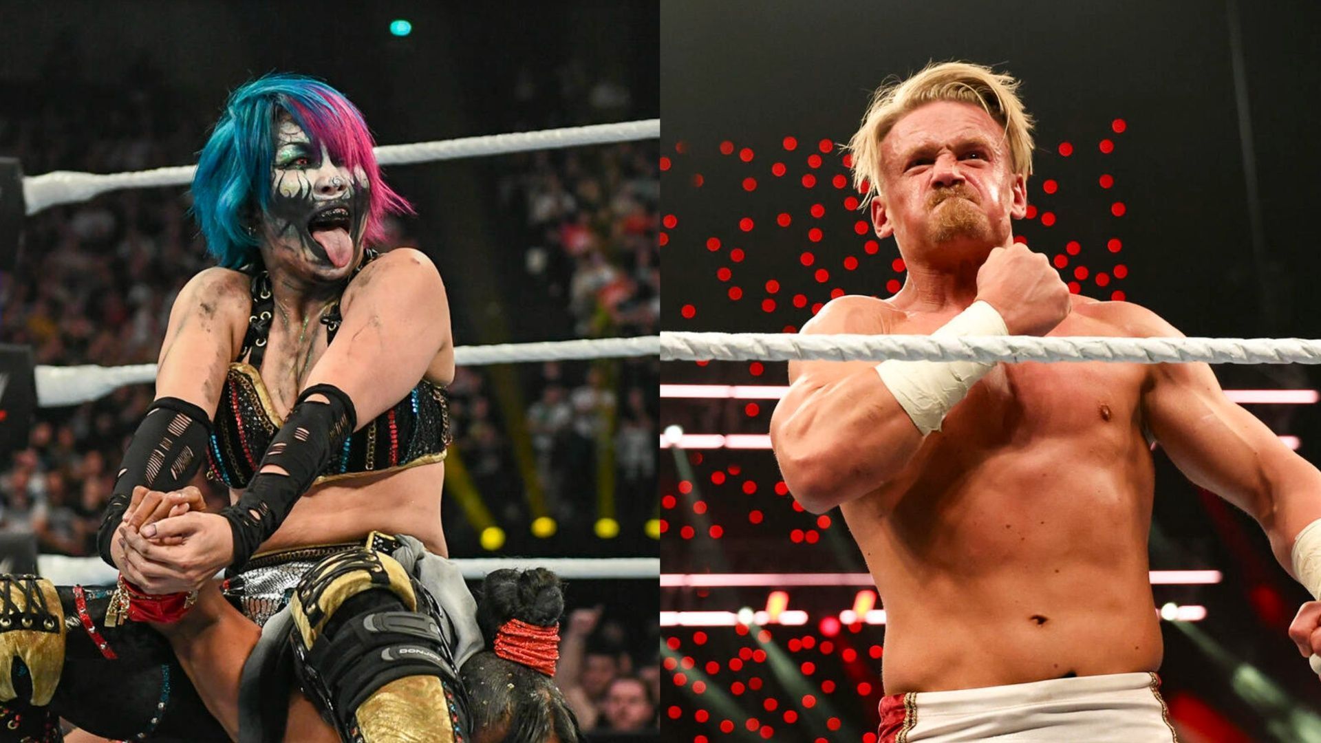 WWE RAW Superstars Asuka and Ilja Dragunov. (Image credits: wwe.com)