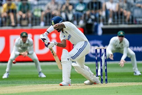 KL Rahul continues to bat in the middle for the visitors [File image via Getty]