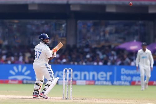 Sarfaraz Khan predominantly scores his runs square of the wicket or behind the stumps. [P/C: BCCI]