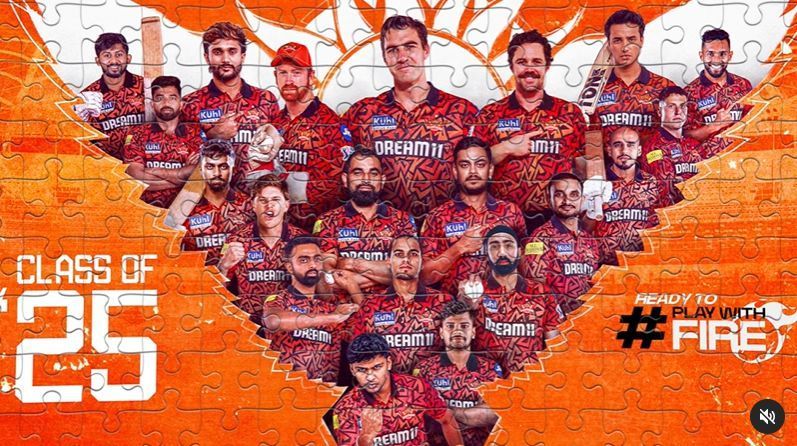 Sunrisers Hyderabad IPL 2025 Squad. Source: @sunrisershyd/Instagram