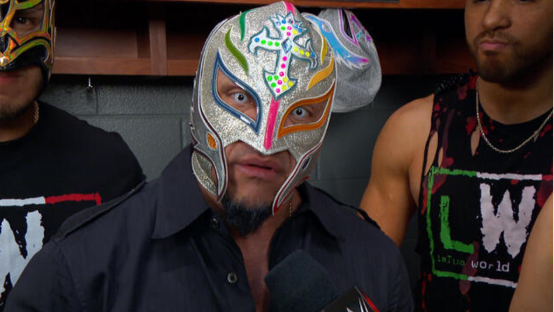 Rey Mysterio with other LWO members (Picture Courtesy: WWE.com)