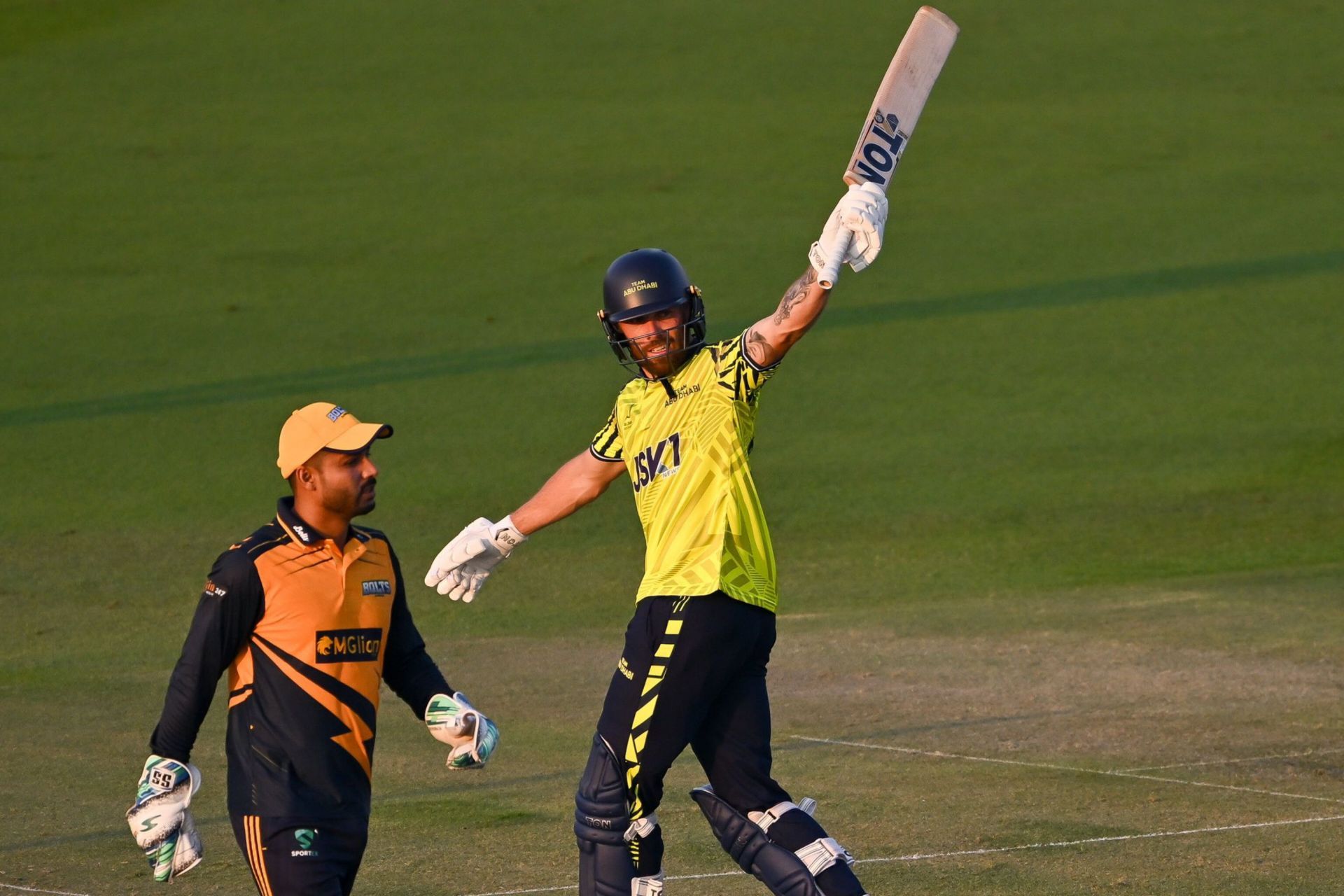 Philip Salt blasts 53* off 19 in Abu Dhabi T10 League 2024 (Image via X-@T10League)