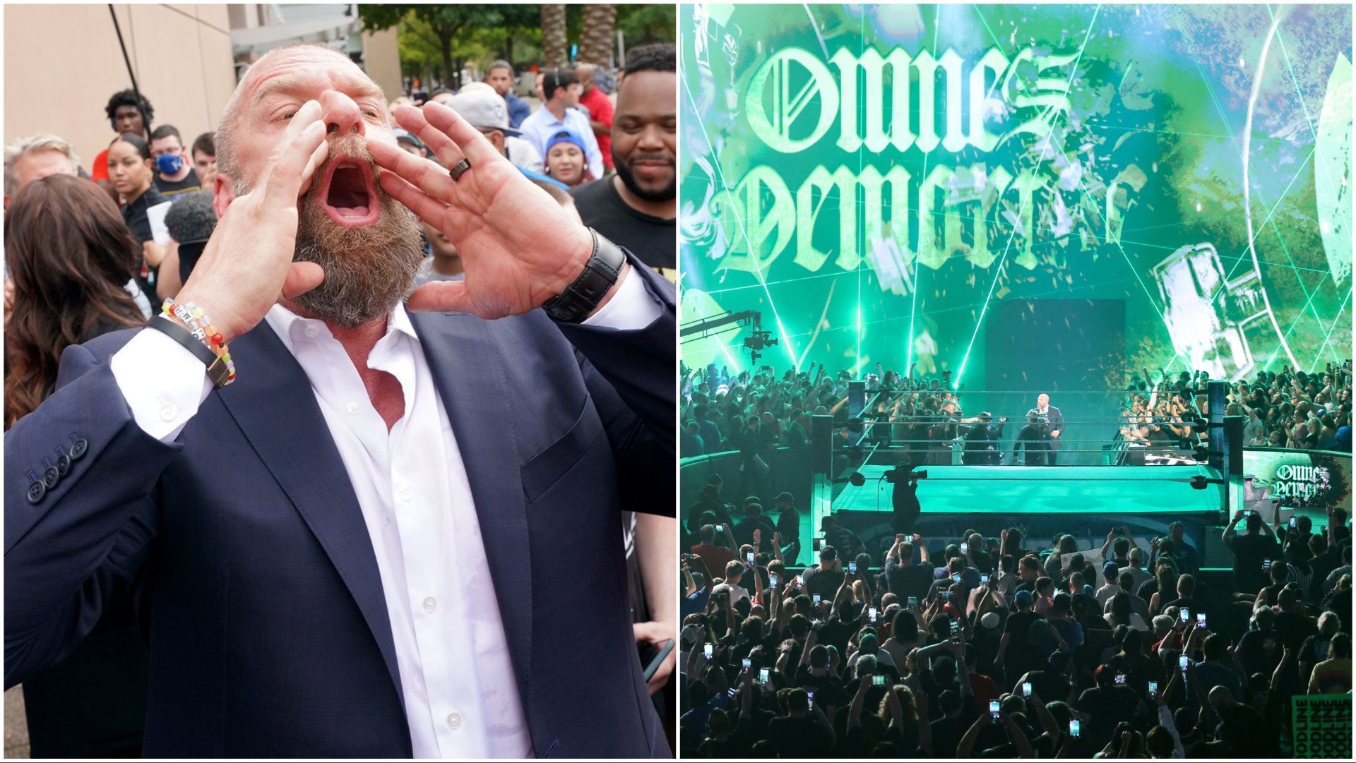 WWE Chief Content Officer Triple H in action