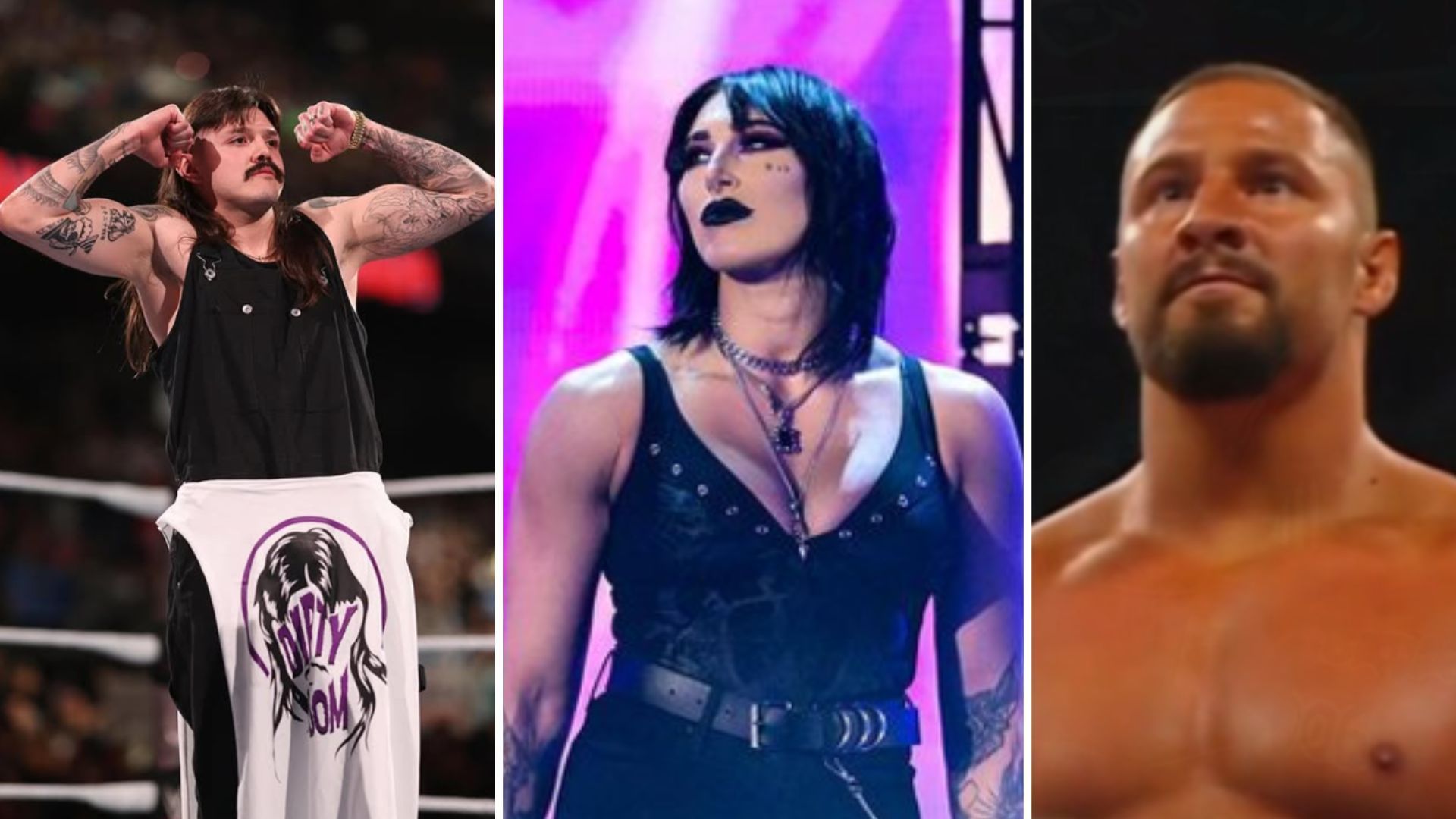 Dominik Mysterio (left), Rhea Ripley (middle), Bron Breakker (right) [Image credits: stars