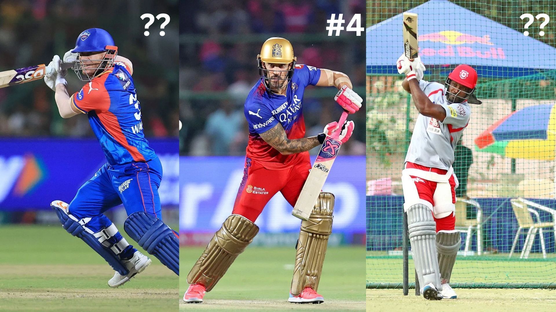 David Warner, Faf Du Plessis, and Chris Gayle are some top overseas batters in IPL history (Image Credits: Getty)