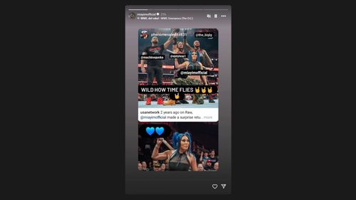 Mia Yim's message [Image credit: Screenshot of Yim's Instagram story]