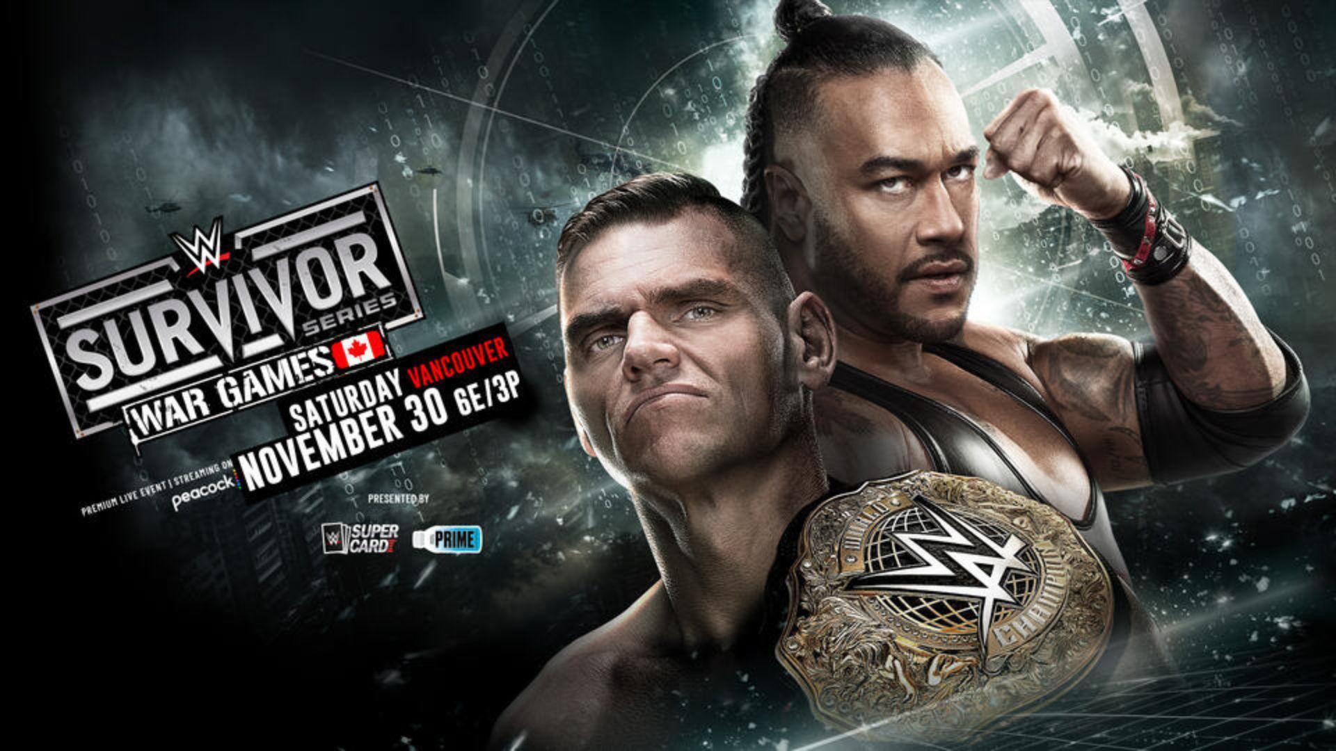 The official Survivor Series graphic for Gunther vs. Priest. [Image via WWE.com]