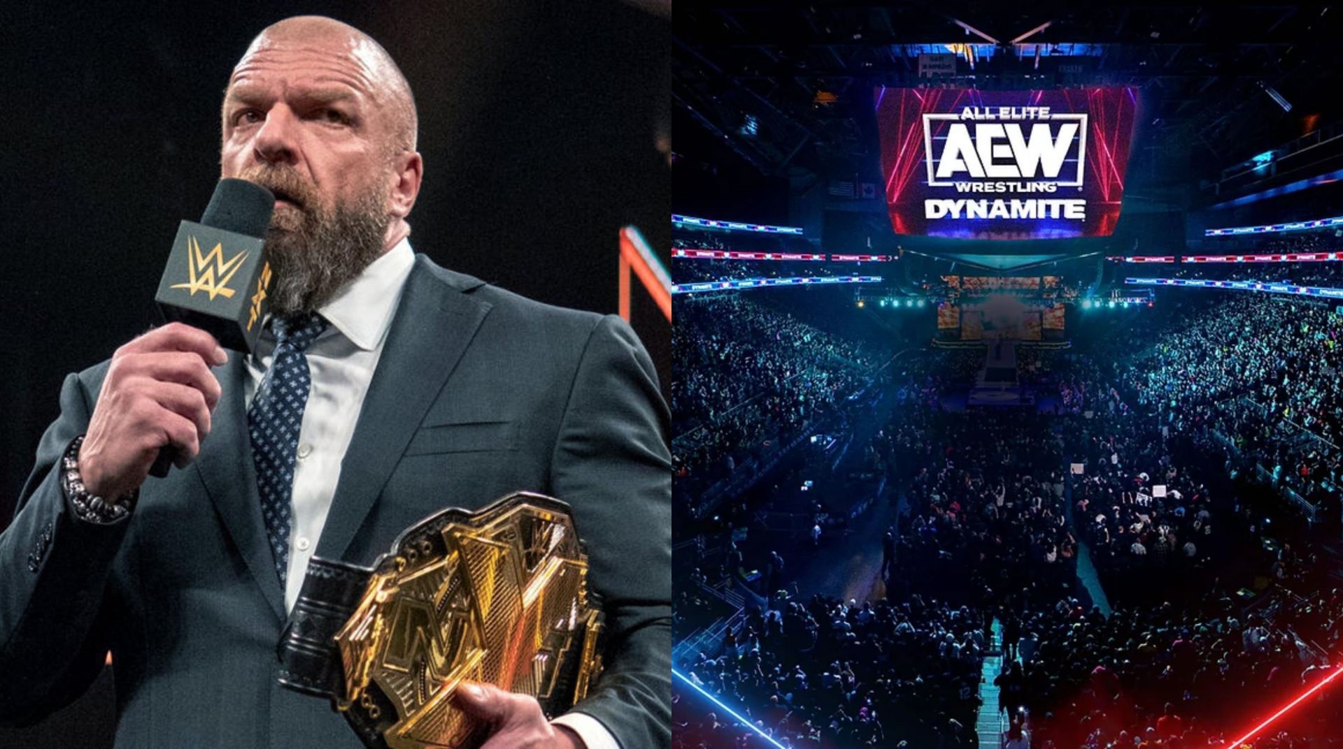 WWE को मिली AEW पर जीत (Photo: WWE.com &amp; Allelitewrestling.com)