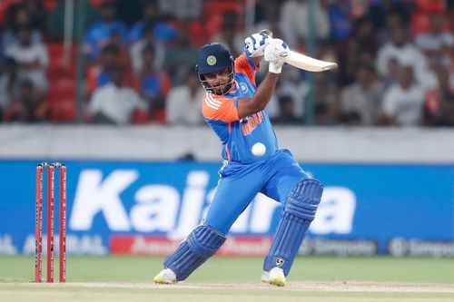 Sanju Samson averages 24.17 in 32 T20I innings. [P/C: BCCI]