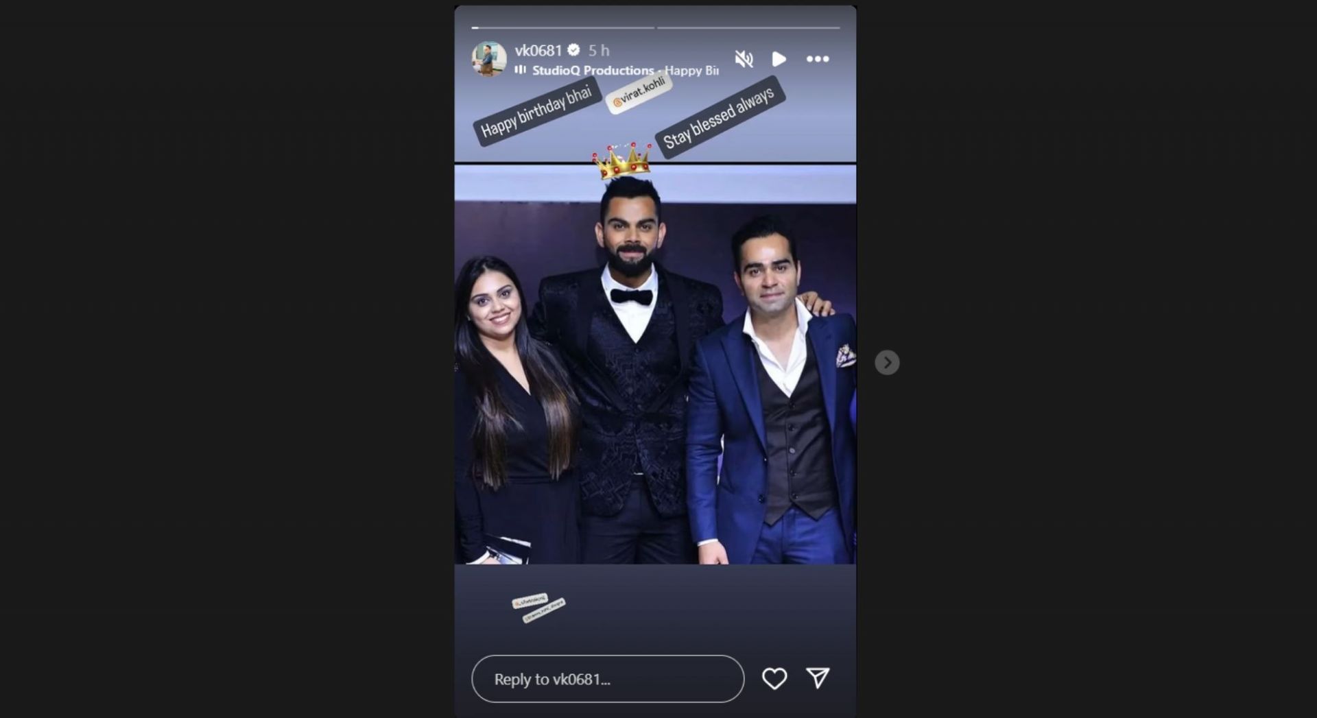 Vikas Kohli&#039;s Instagram story.