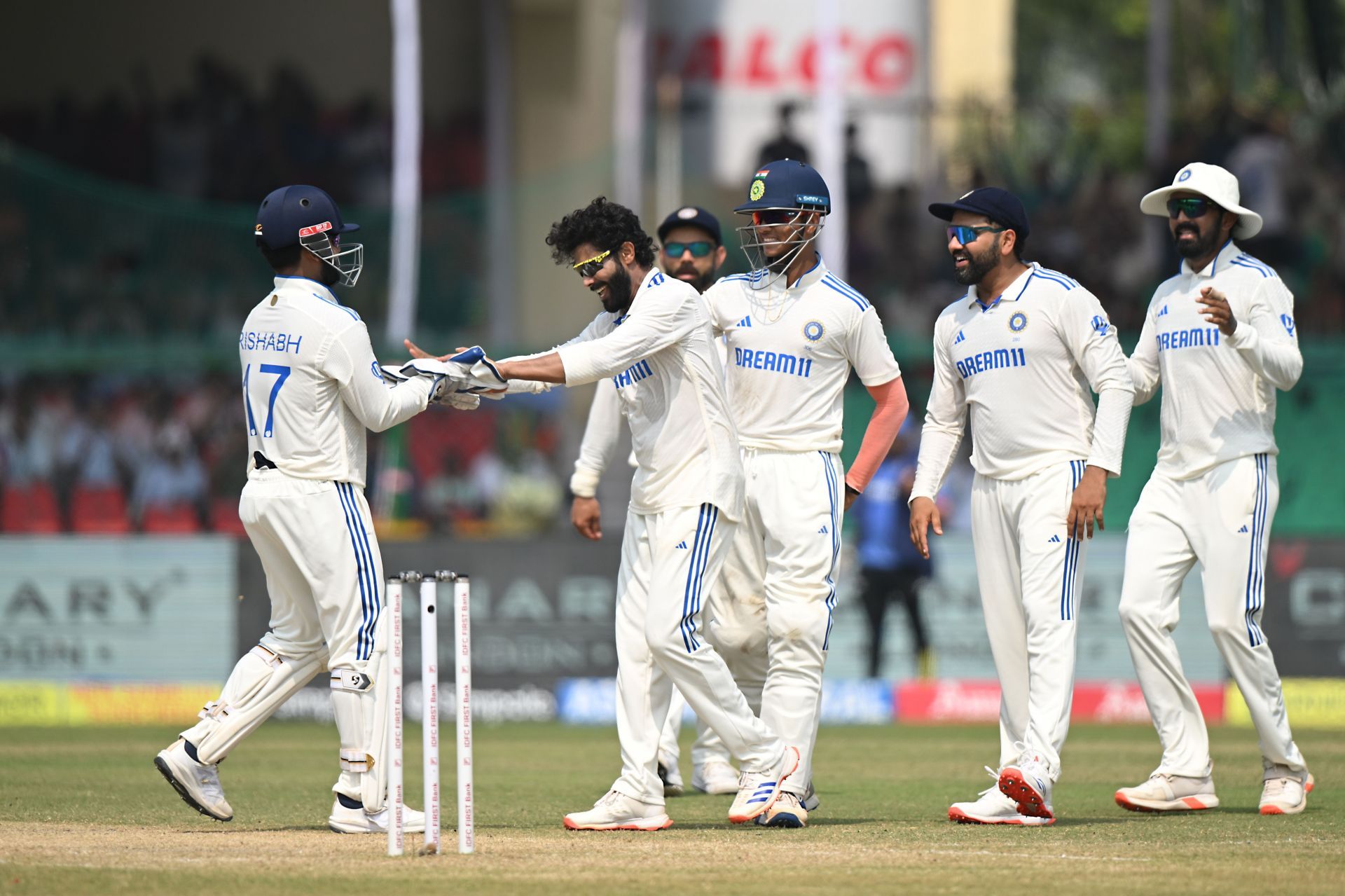 Ravindra Jadeja returned as the pick of the bowlers. (Credits: Getty)